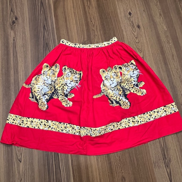 1950s Vintage Handmade Leopard Skirt, Excellent condition. Unsure of the size. - Picture 3 of 6